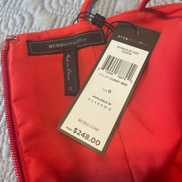 BCBGMaxAzria Curry Red Mini Dress - Picture 2 of 9